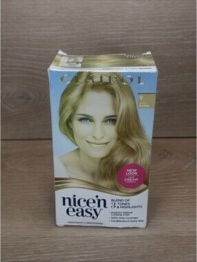 Clairol Nice'n Easy Permanent Hair Color - 9 Light Blonde Hair & Beauty